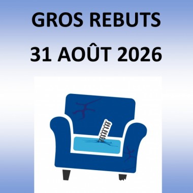 Mettez au chemin vos gros rebut dimanche le 30 août 2026